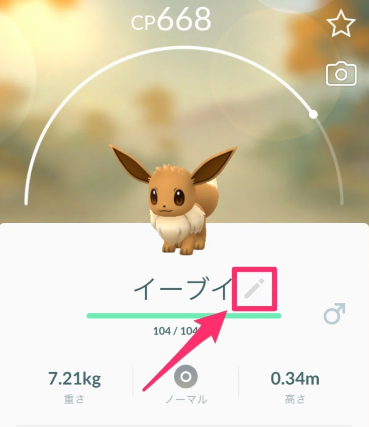 名前の変更方法