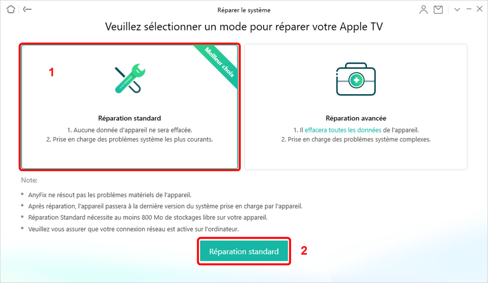 Méthode de réparation de l’iPhone