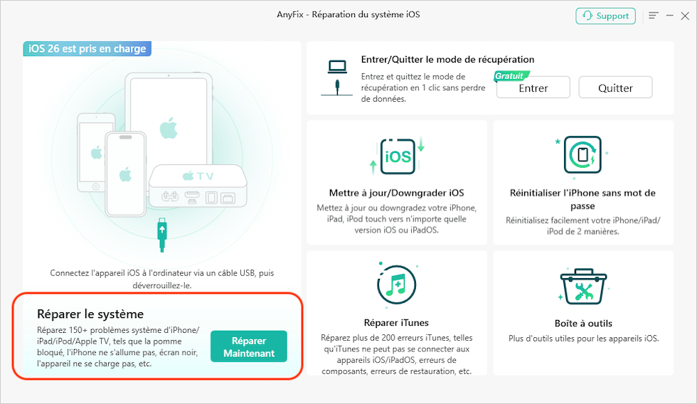 Réparer le système