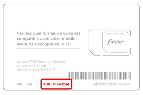 Le code PUK