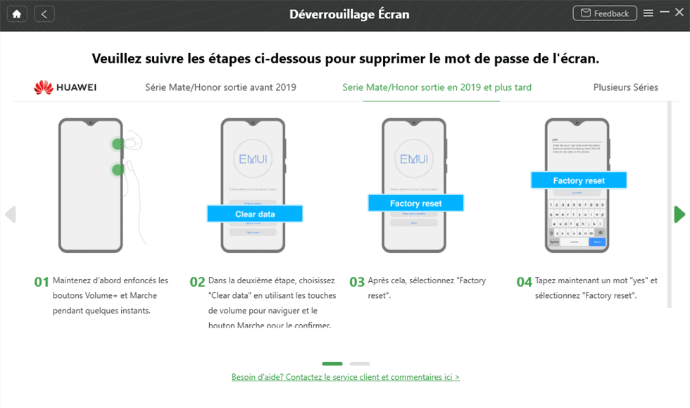 Suivez les intructions