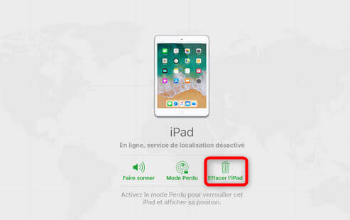 Réinitialisation de l’iPad