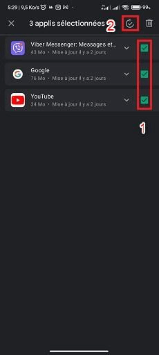 Mettre à jour les applications Android