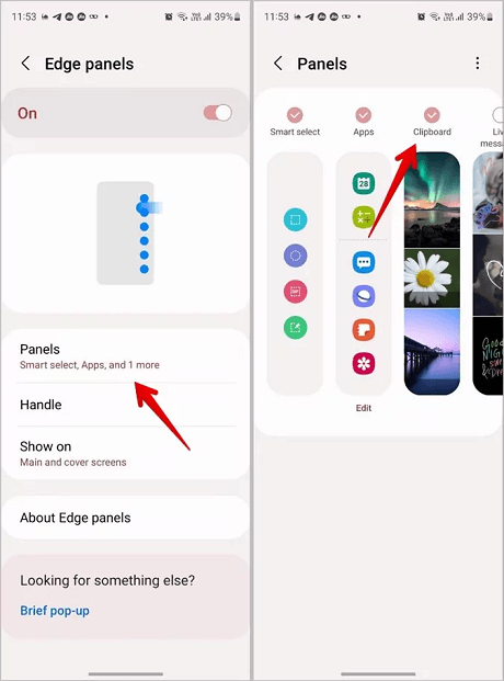 Activer le Presse-papiers