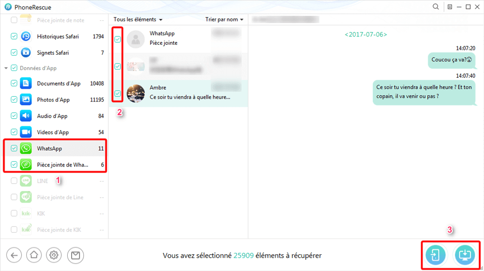 Récupérer les conversations WhatsApp sur iPhone