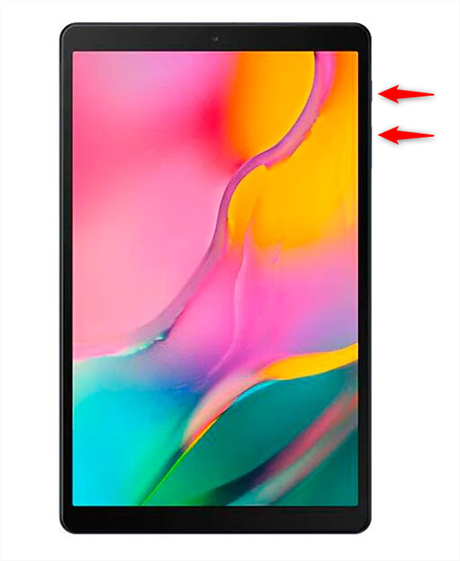 Appuyez sur le bouton de redémarrage et le volume -