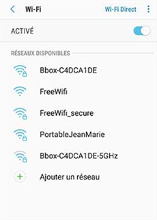 Choisissez un autre réseau